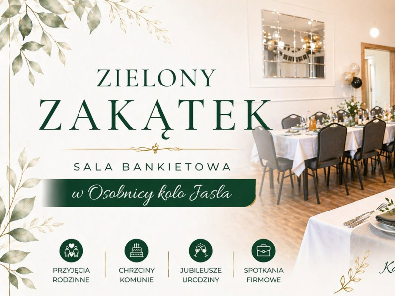 sala-bankietowa-zielony-zakatek-w-osobnicy zdjęcie prezentacji gdzie wesele
